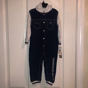 Toddler Boy Calvin Klein Hoodie Onesie - 12M - NWT